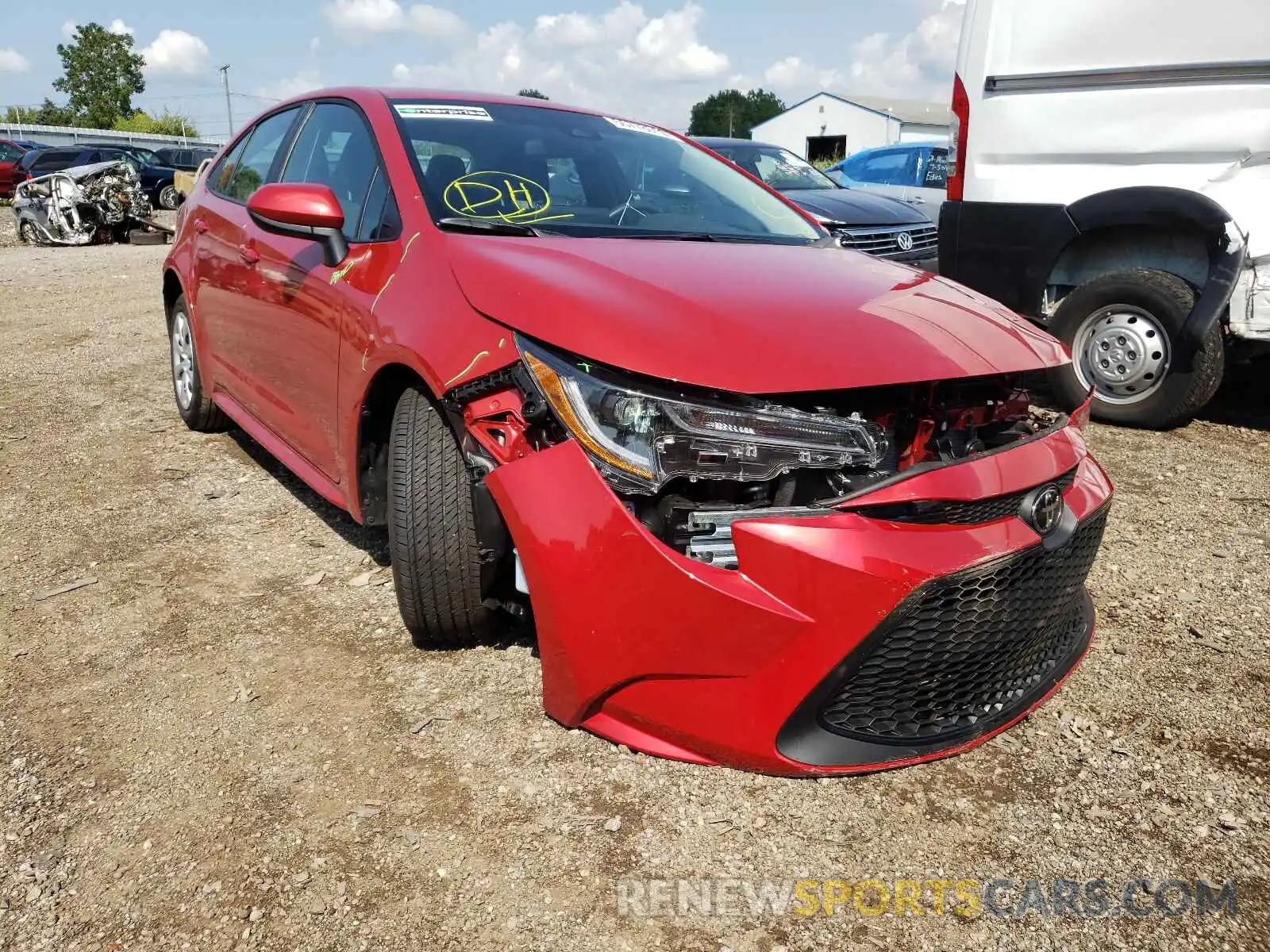 1 Photograph of a damaged car 5YFEPMAE0MP254211 TOYOTA COROLLA 2021