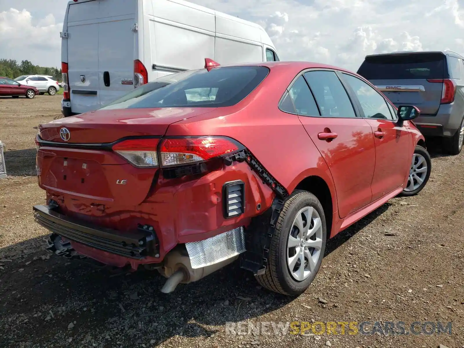 4 Photograph of a damaged car 5YFEPMAE0MP254211 TOYOTA COROLLA 2021