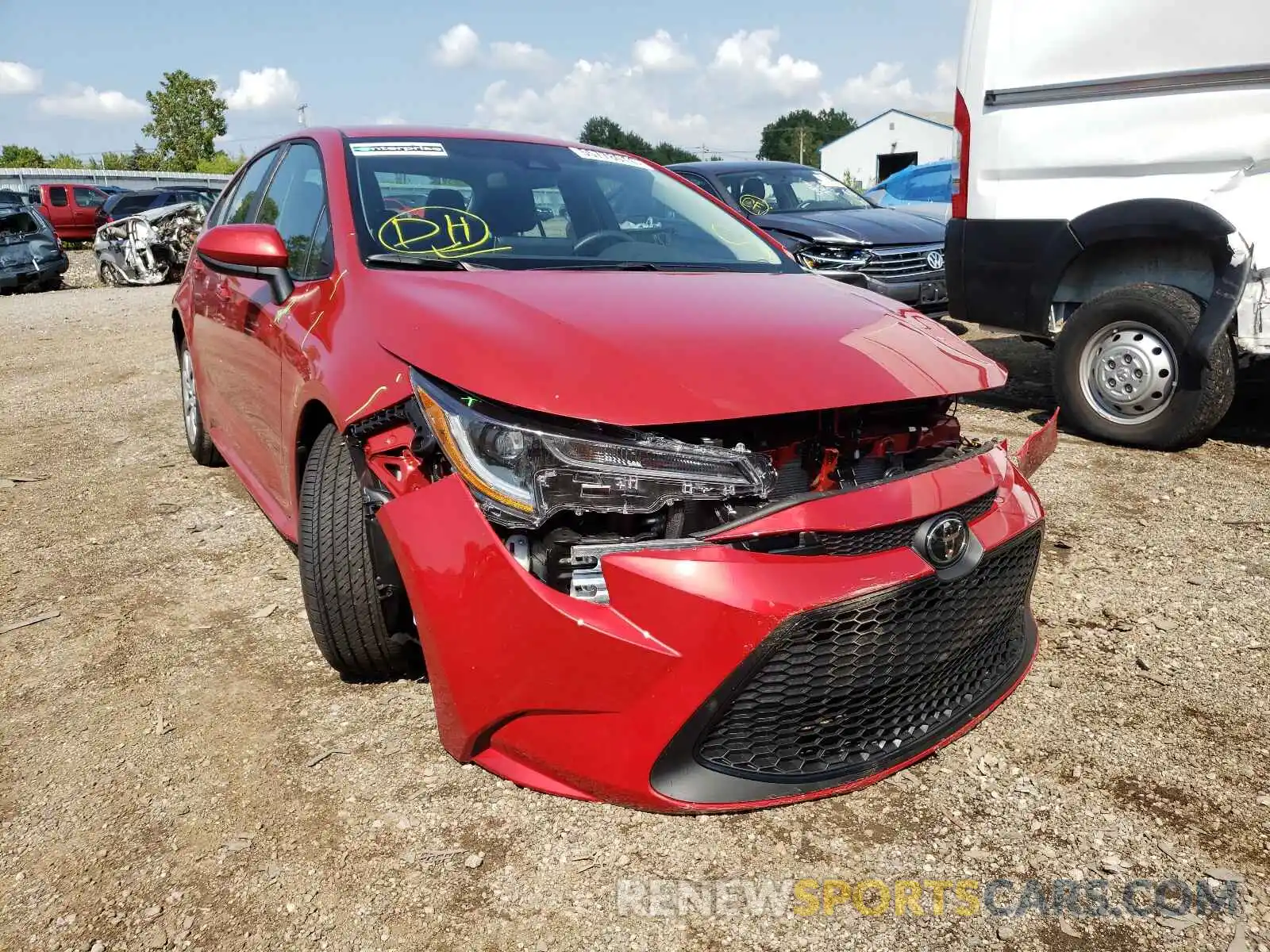 9 Photograph of a damaged car 5YFEPMAE0MP254211 TOYOTA COROLLA 2021