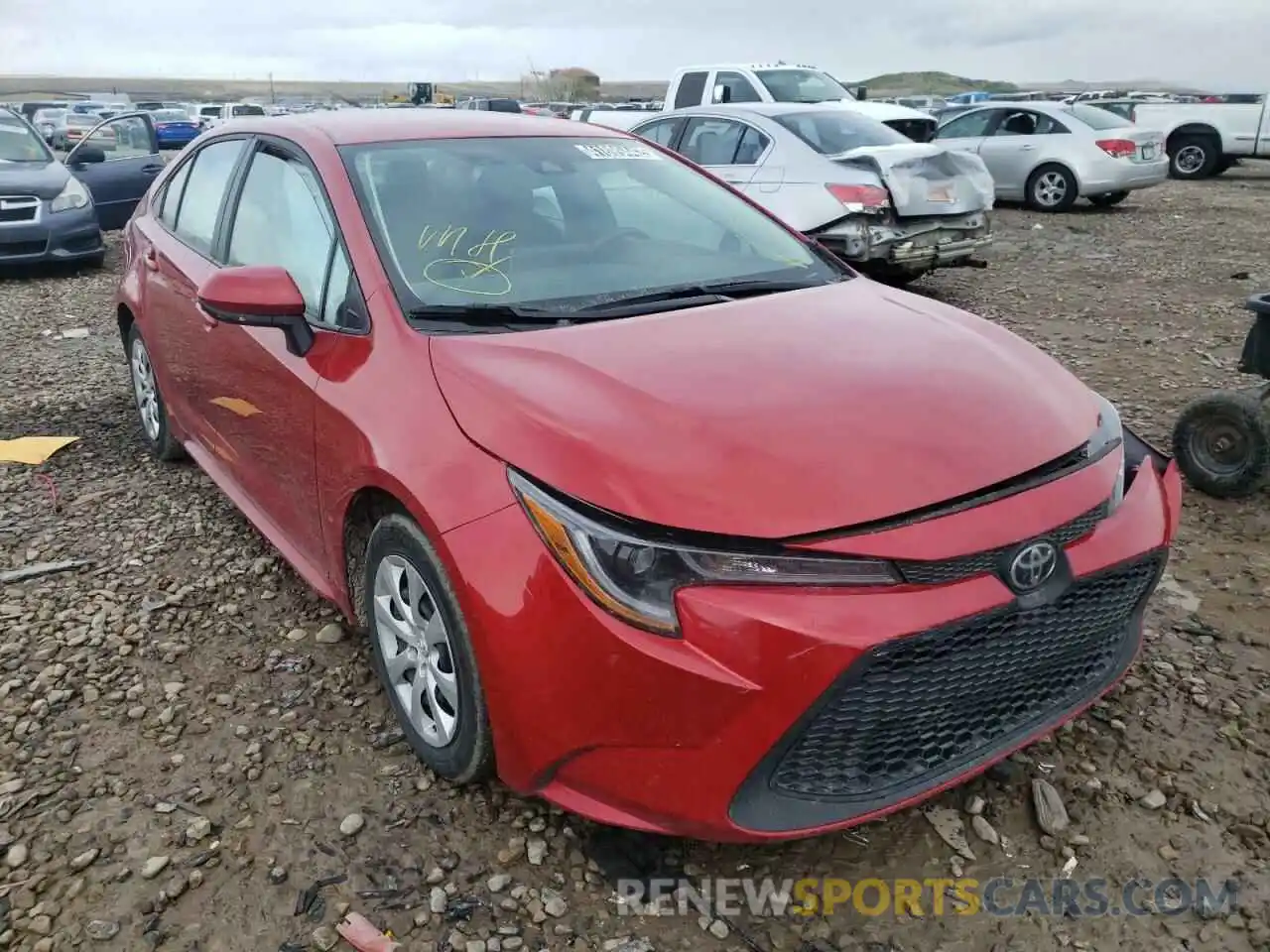 1 Photograph of a damaged car 5YFEPMAE0MP255262 TOYOTA COROLLA 2021