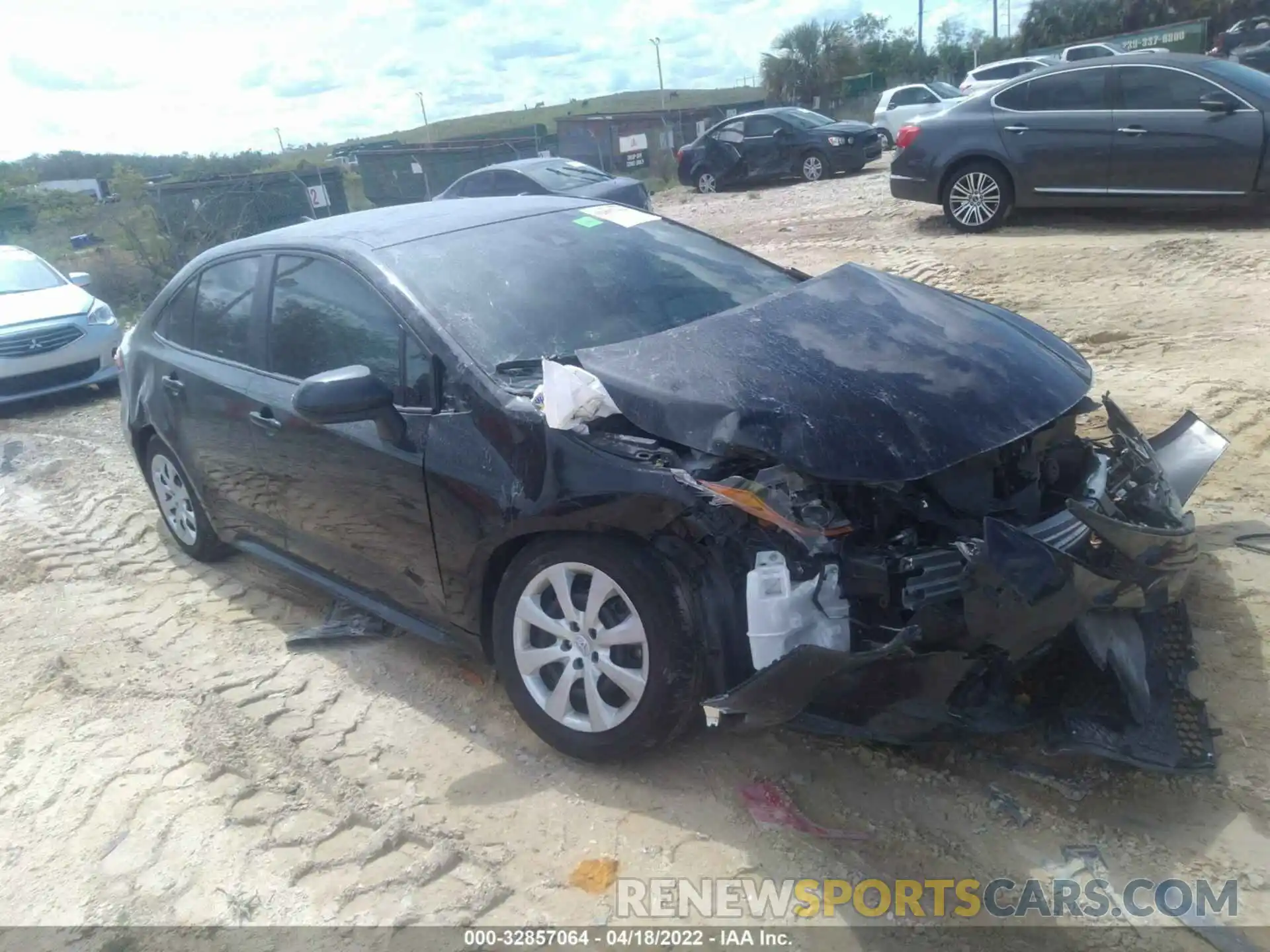 1 Photograph of a damaged car 5YFEPMAE0MP256749 TOYOTA COROLLA 2021