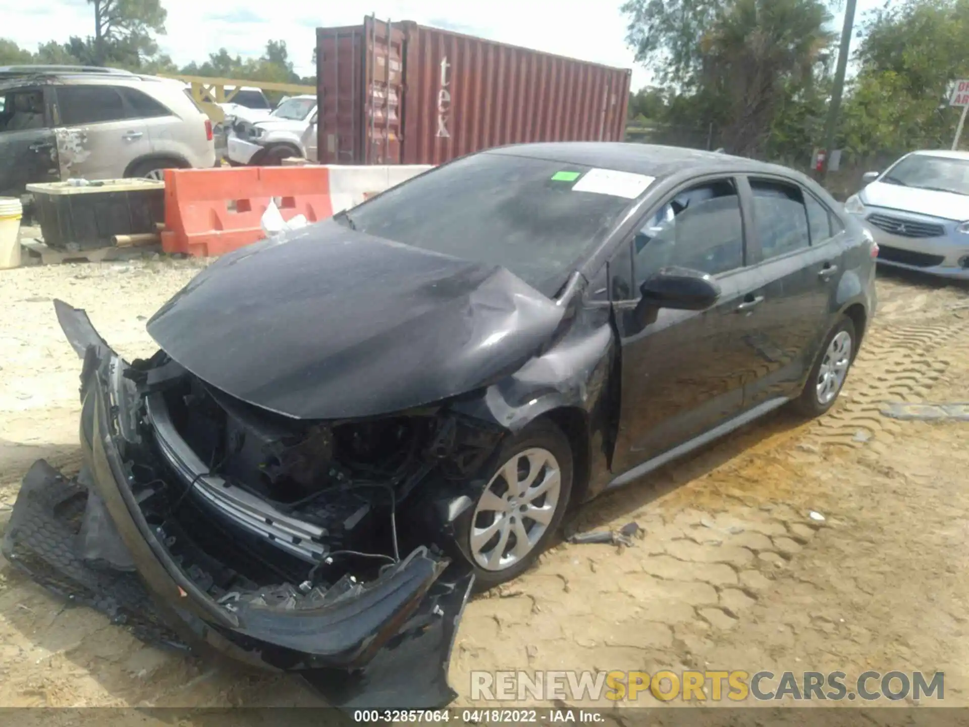 2 Photograph of a damaged car 5YFEPMAE0MP256749 TOYOTA COROLLA 2021