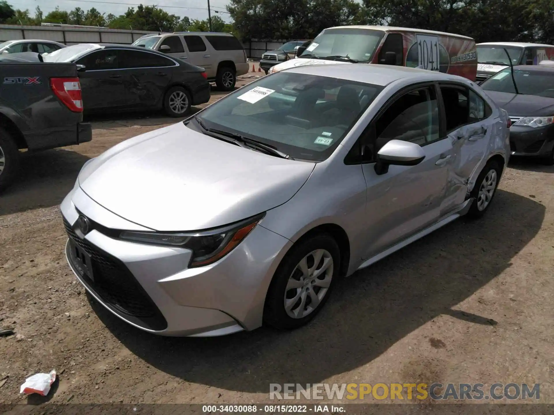 2 Photograph of a damaged car 5YFEPMAE0MP258663 TOYOTA COROLLA 2021