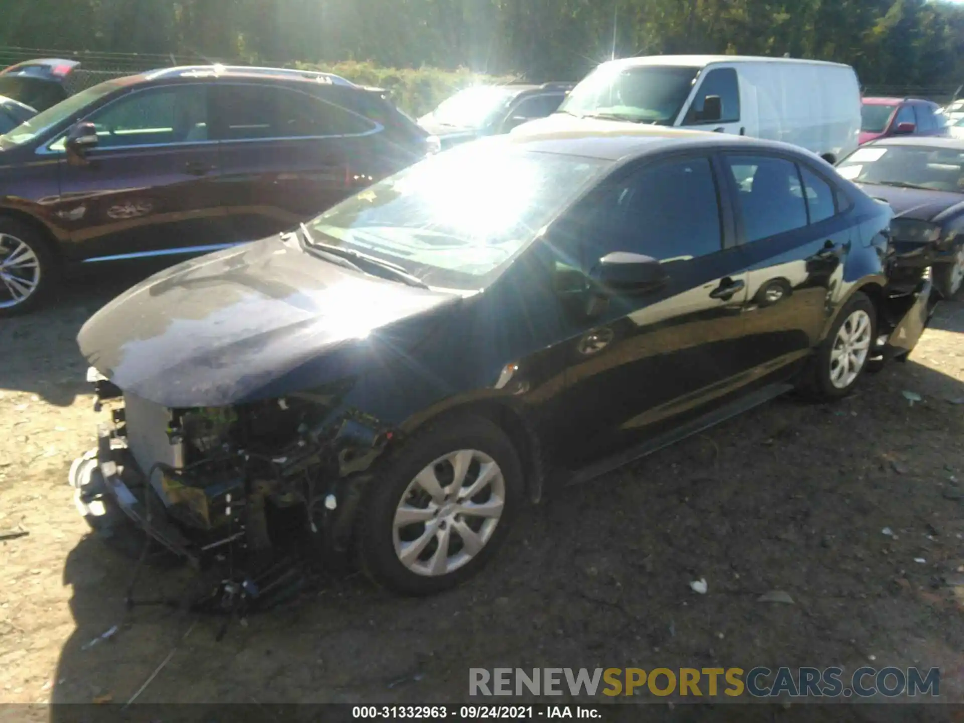 2 Photograph of a damaged car 5YFEPMAE0MP264849 TOYOTA COROLLA 2021