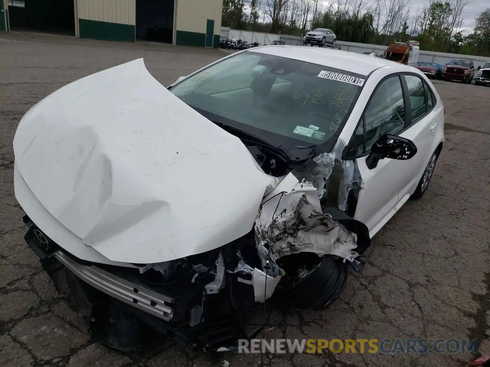 2 Photograph of a damaged car 5YFEPMAE0MP266827 TOYOTA COROLLA 2021