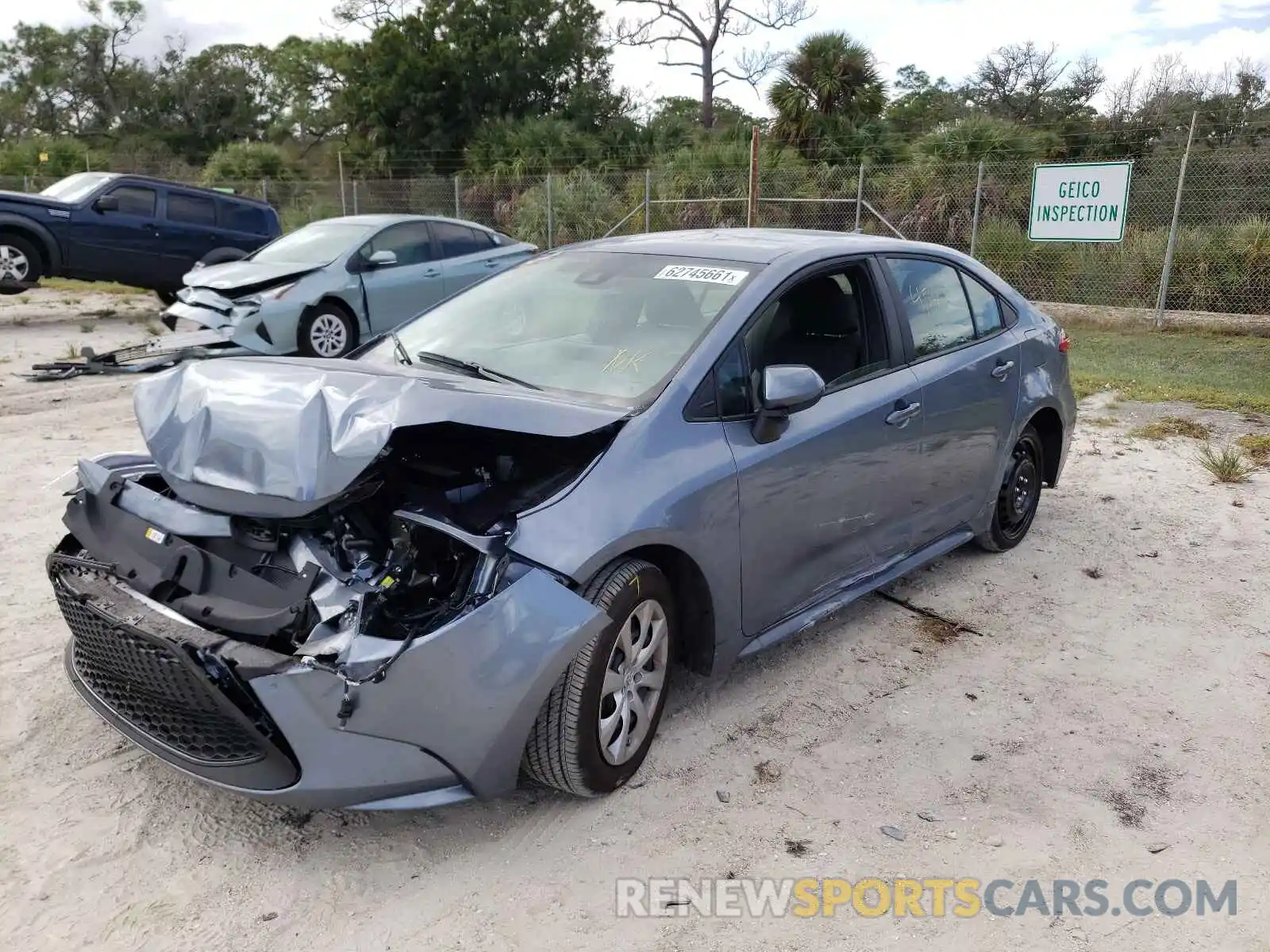 2 Photograph of a damaged car 5YFEPMAE0MP267735 TOYOTA COROLLA 2021