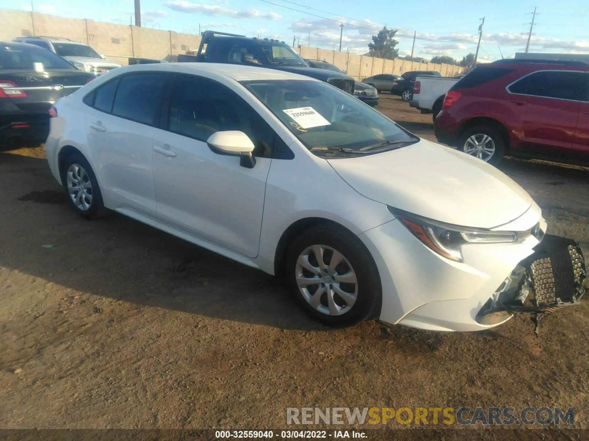 1 Photograph of a damaged car 5YFEPMAE0MP268643 TOYOTA COROLLA 2021