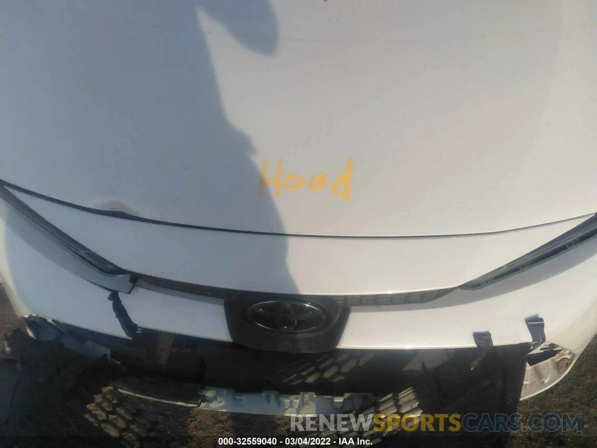 10 Photograph of a damaged car 5YFEPMAE0MP268643 TOYOTA COROLLA 2021