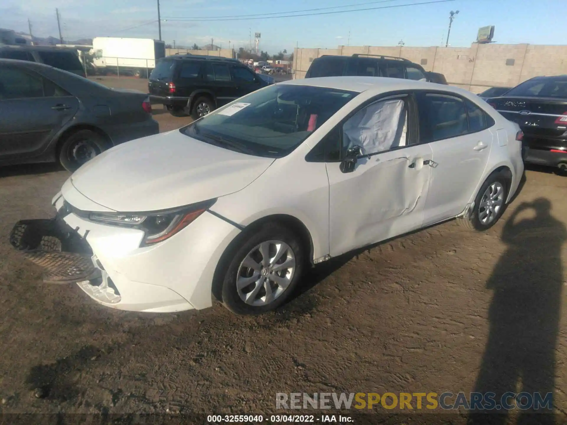 2 Photograph of a damaged car 5YFEPMAE0MP268643 TOYOTA COROLLA 2021