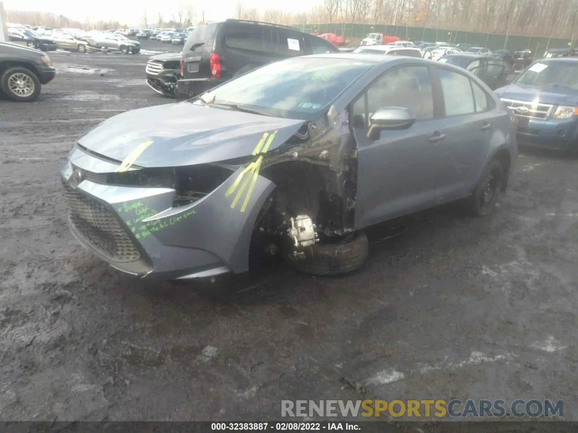 2 Photograph of a damaged car 5YFEPMAE0MP269534 TOYOTA COROLLA 2021