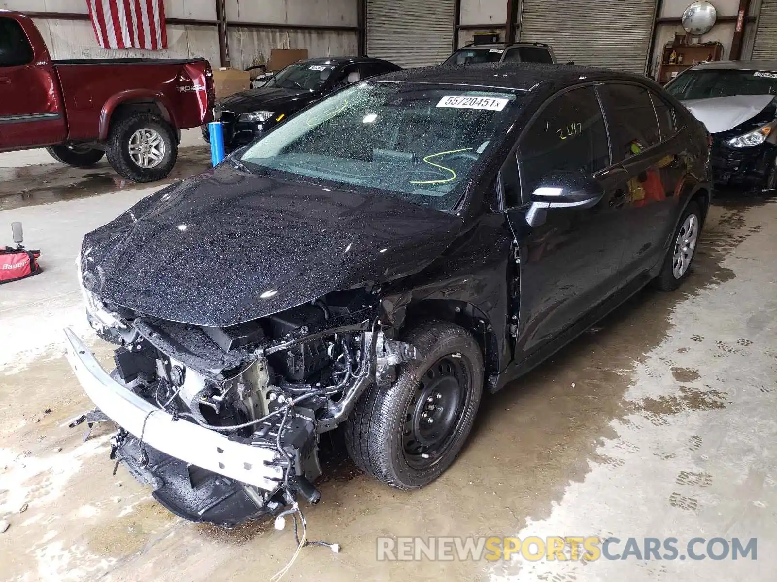 2 Photograph of a damaged car 5YFEPMAE0MP269744 TOYOTA COROLLA 2021