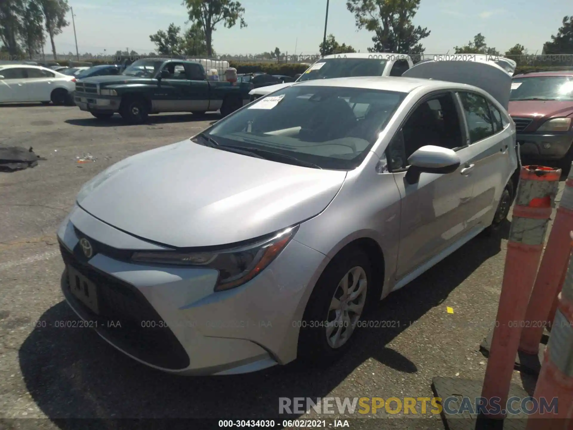 2 Photograph of a damaged car 5YFEPMAE1MP147099 TOYOTA COROLLA 2021