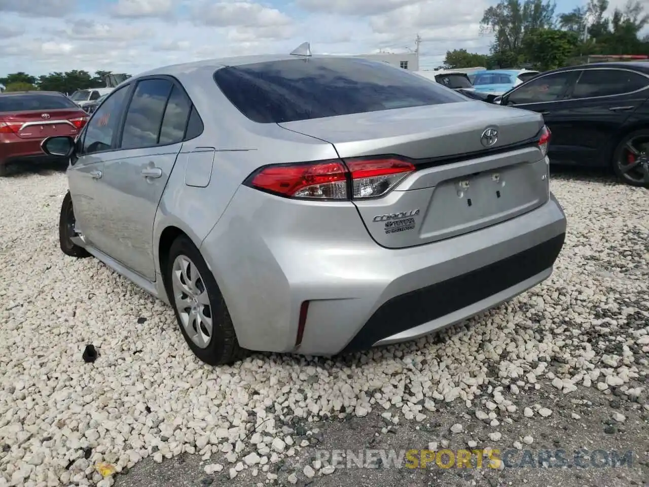 3 Photograph of a damaged car 5YFEPMAE1MP148351 TOYOTA COROLLA 2021