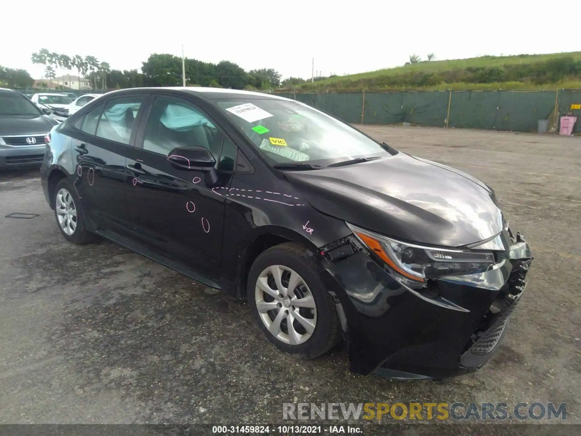 1 Photograph of a damaged car 5YFEPMAE1MP149435 TOYOTA COROLLA 2021