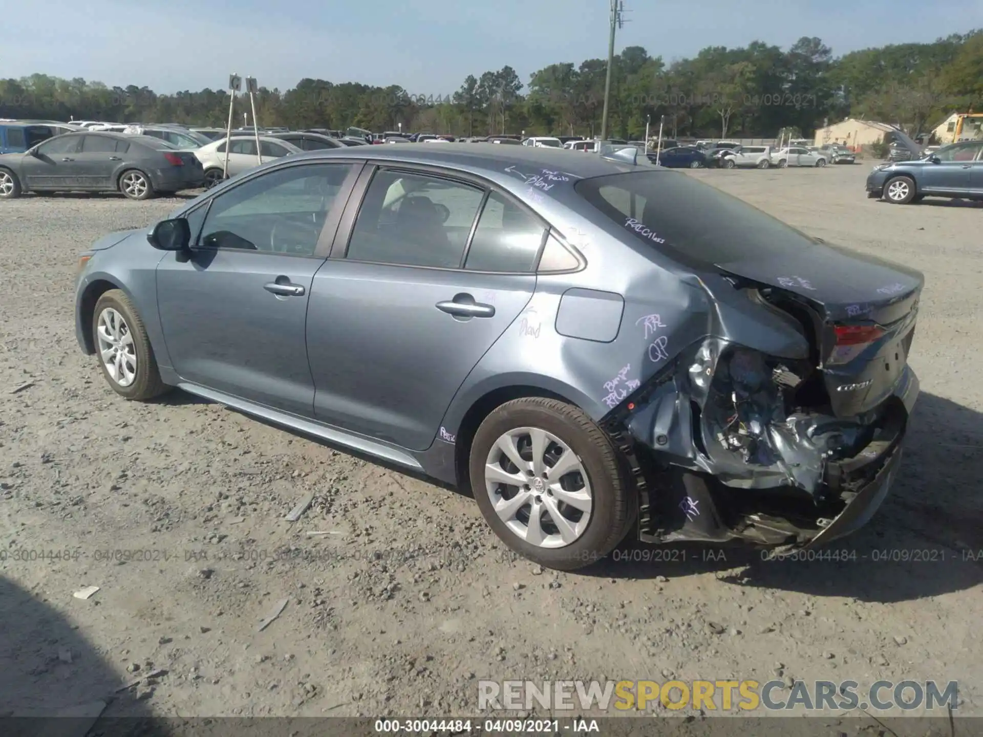 3 Photograph of a damaged car 5YFEPMAE1MP152190 TOYOTA COROLLA 2021