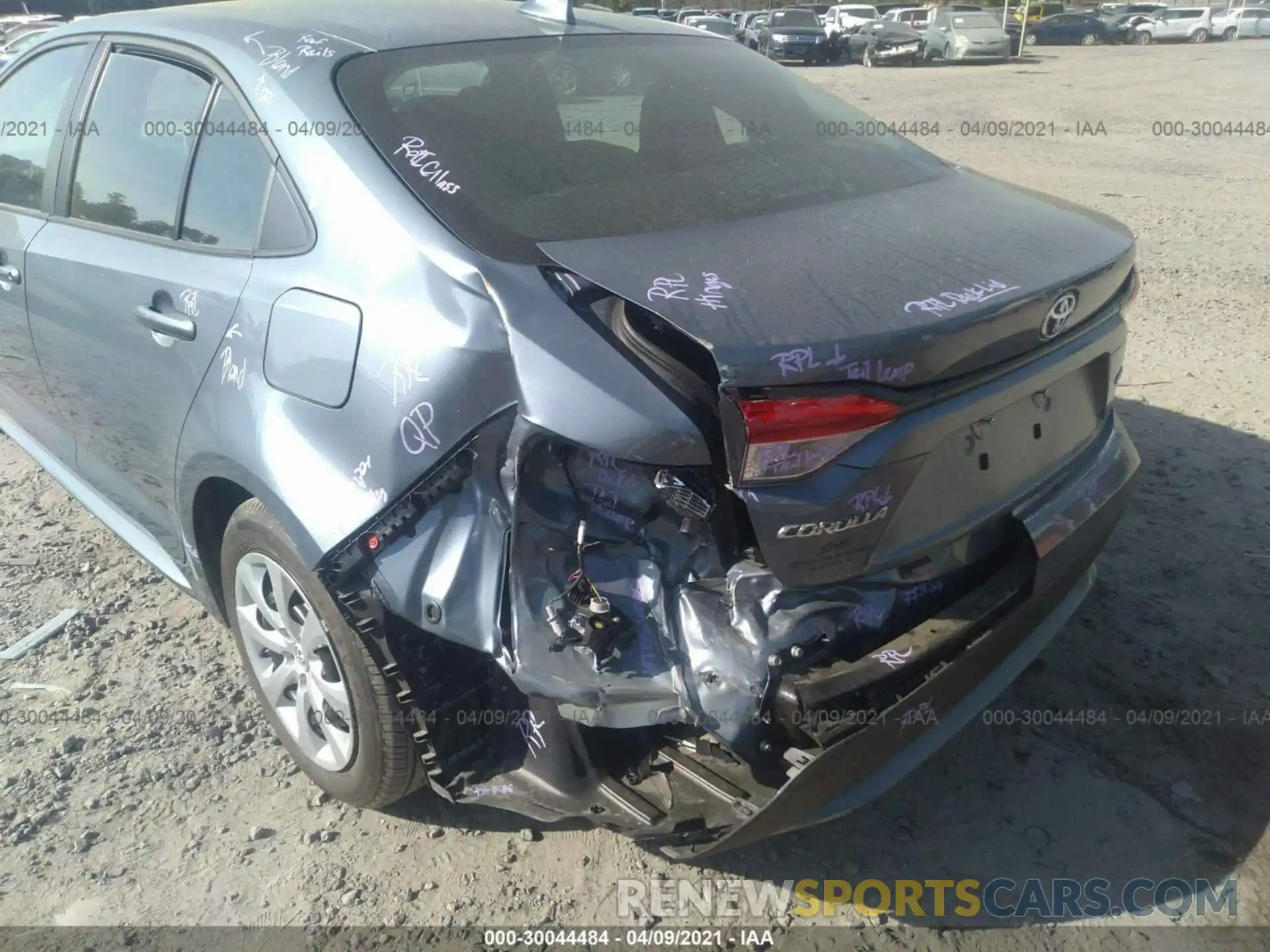 6 Photograph of a damaged car 5YFEPMAE1MP152190 TOYOTA COROLLA 2021