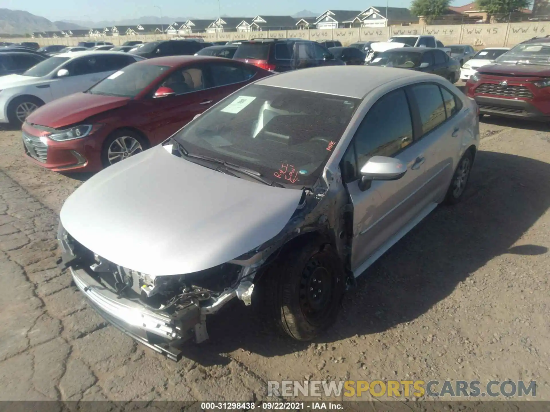 6 Photograph of a damaged car 5YFEPMAE1MP152738 TOYOTA COROLLA 2021