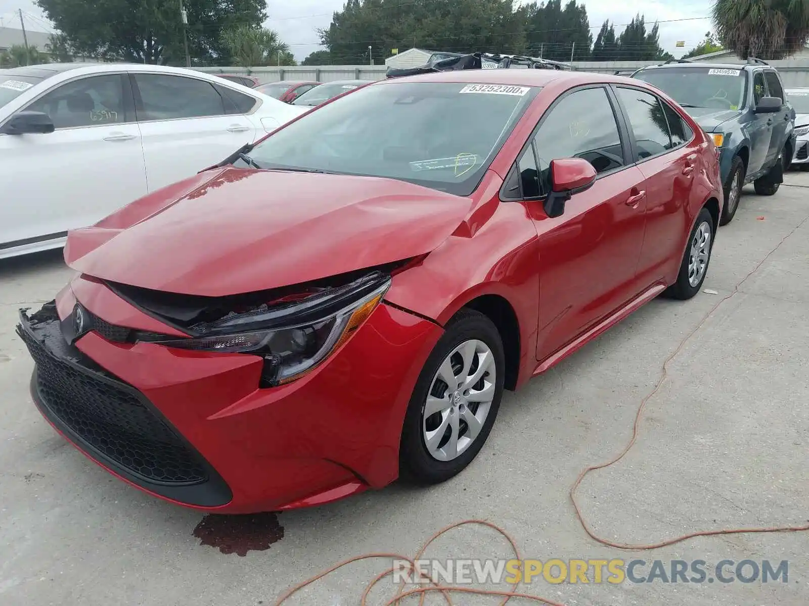 2 Photograph of a damaged car 5YFEPMAE1MP154960 TOYOTA COROLLA 2021