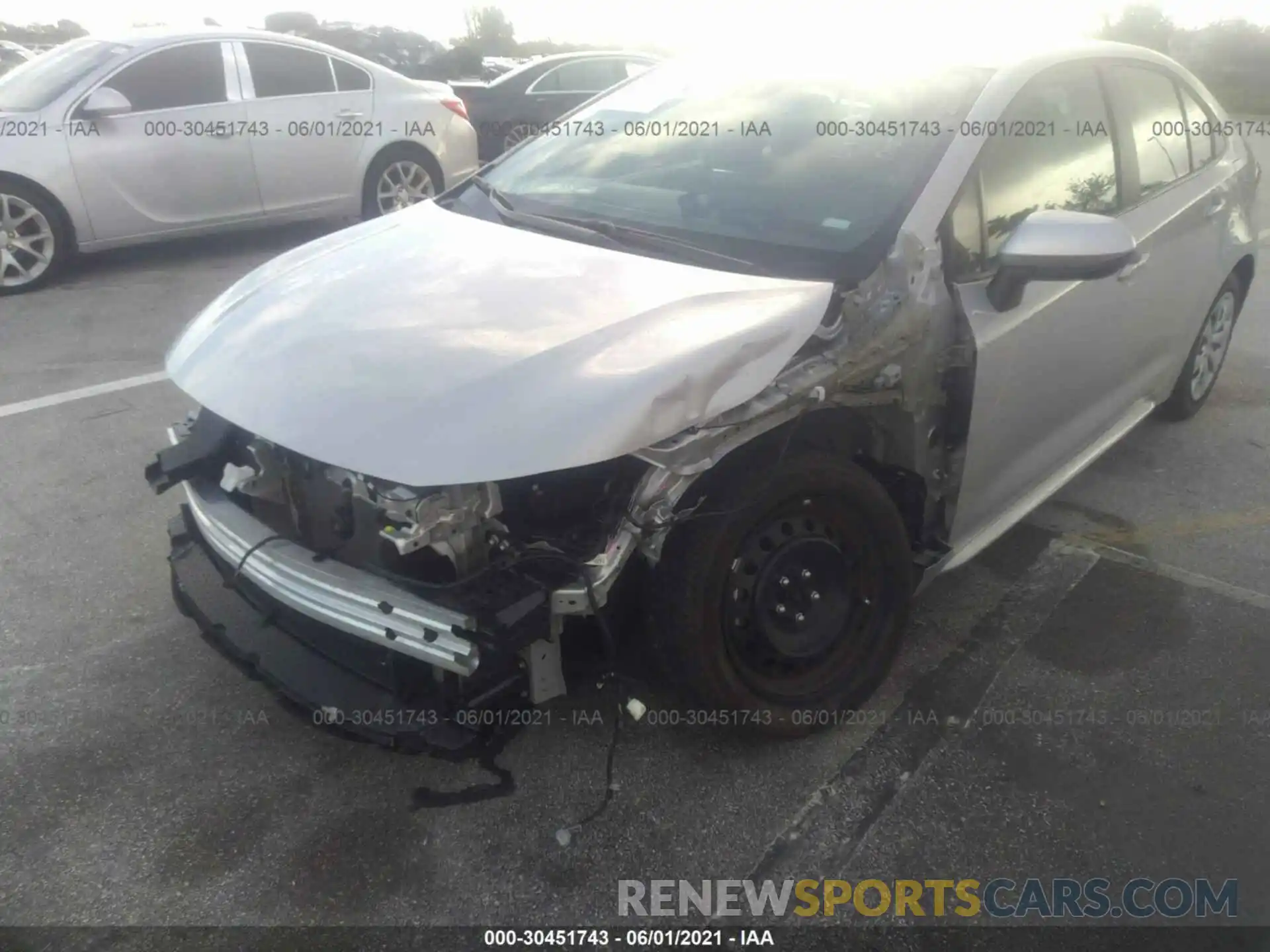 6 Photograph of a damaged car 5YFEPMAE1MP156028 TOYOTA COROLLA 2021