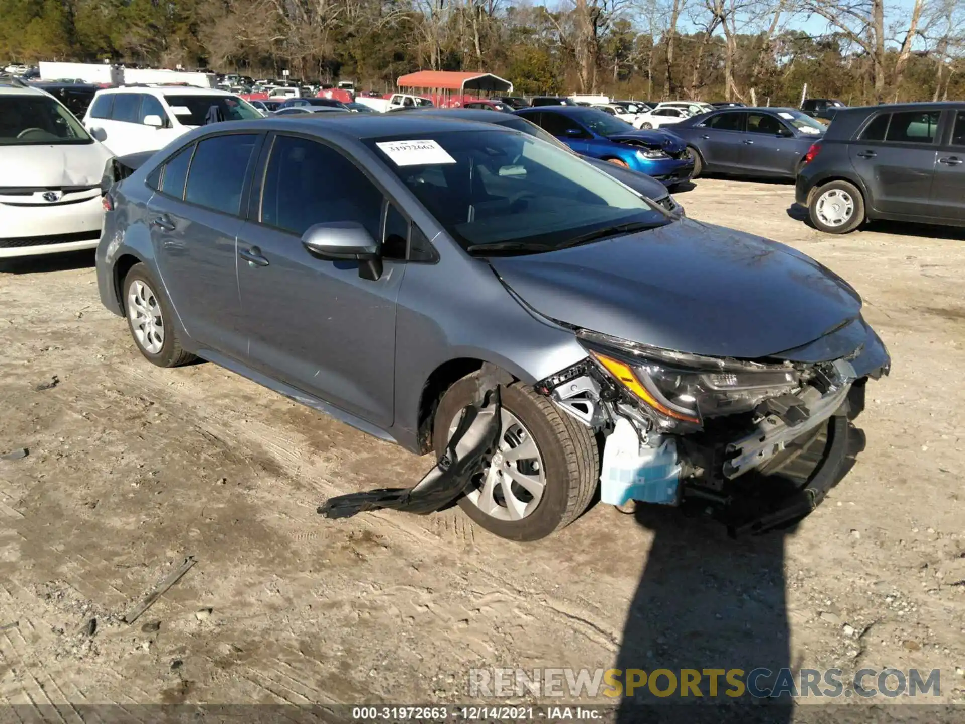 1 Photograph of a damaged car 5YFEPMAE1MP156322 TOYOTA COROLLA 2021