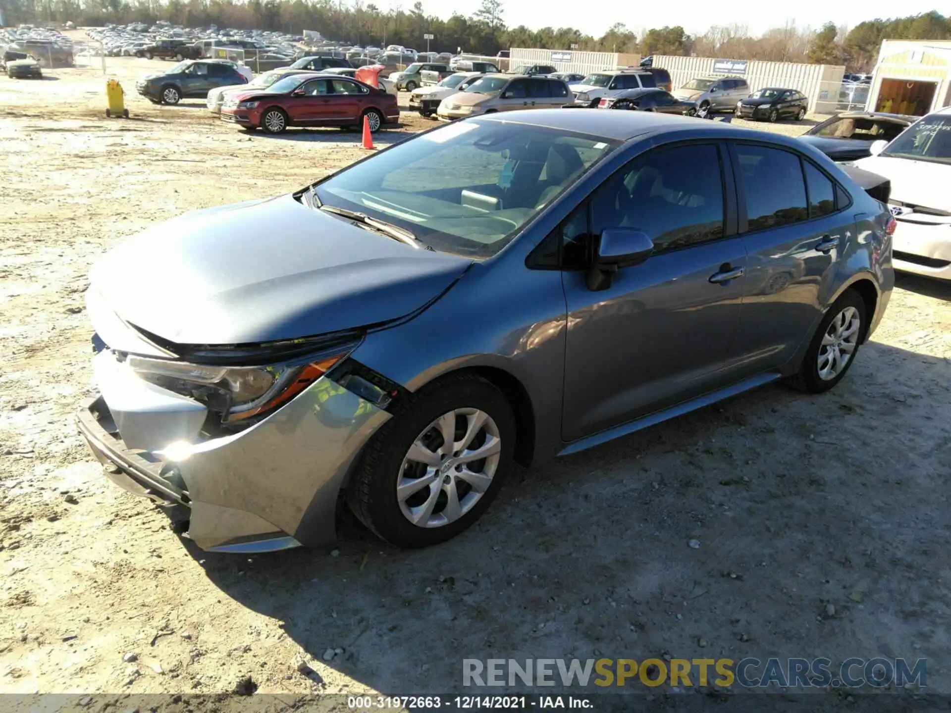 2 Photograph of a damaged car 5YFEPMAE1MP156322 TOYOTA COROLLA 2021