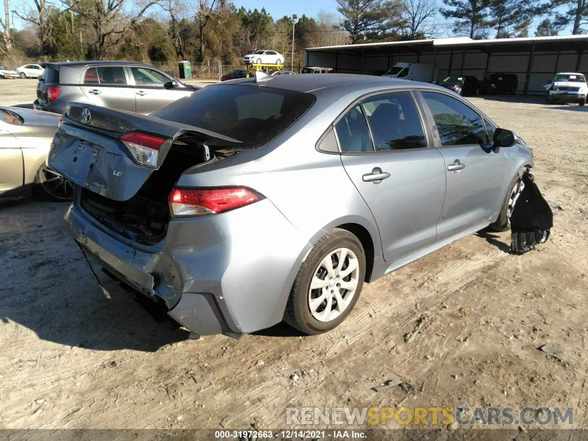 4 Photograph of a damaged car 5YFEPMAE1MP156322 TOYOTA COROLLA 2021