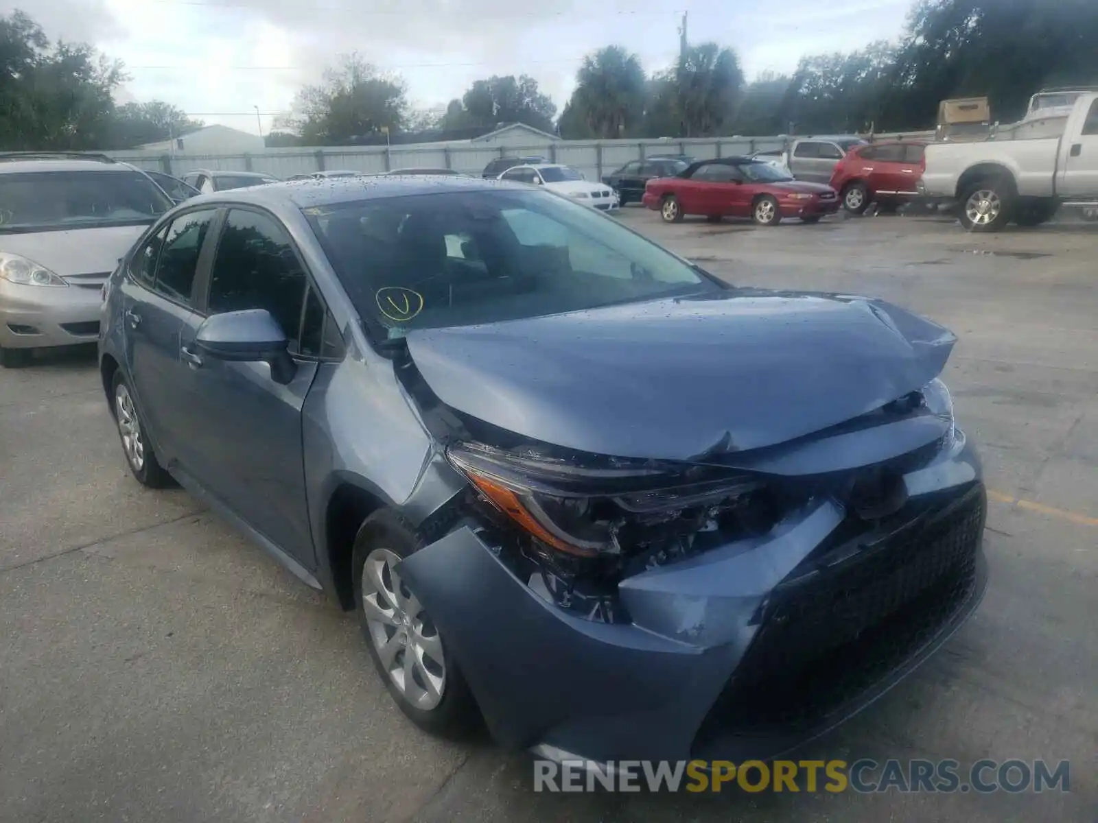 1 Photograph of a damaged car 5YFEPMAE1MP156983 TOYOTA COROLLA 2021