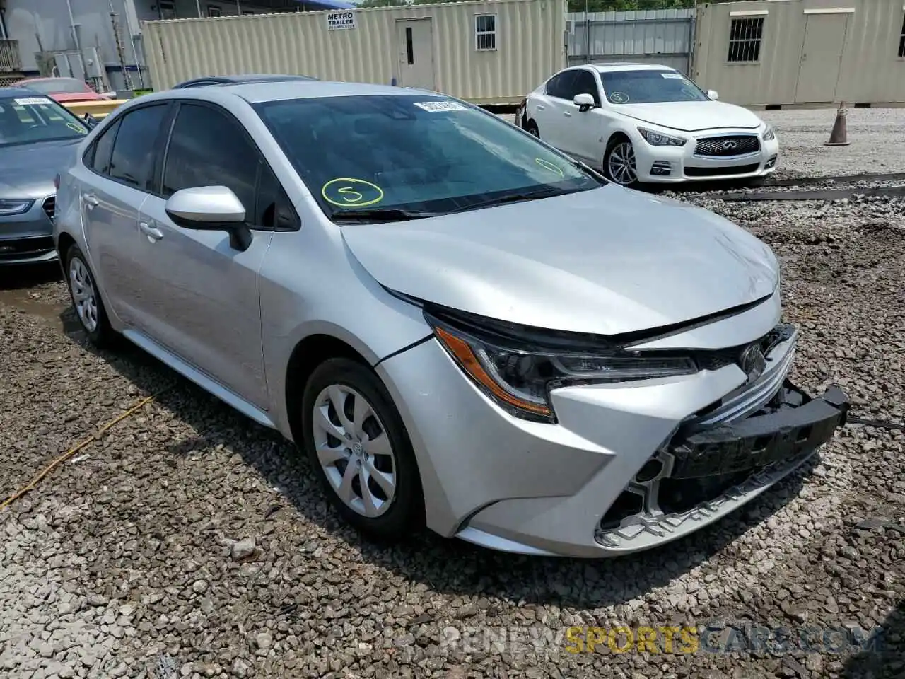 1 Photograph of a damaged car 5YFEPMAE1MP157003 TOYOTA COROLLA 2021