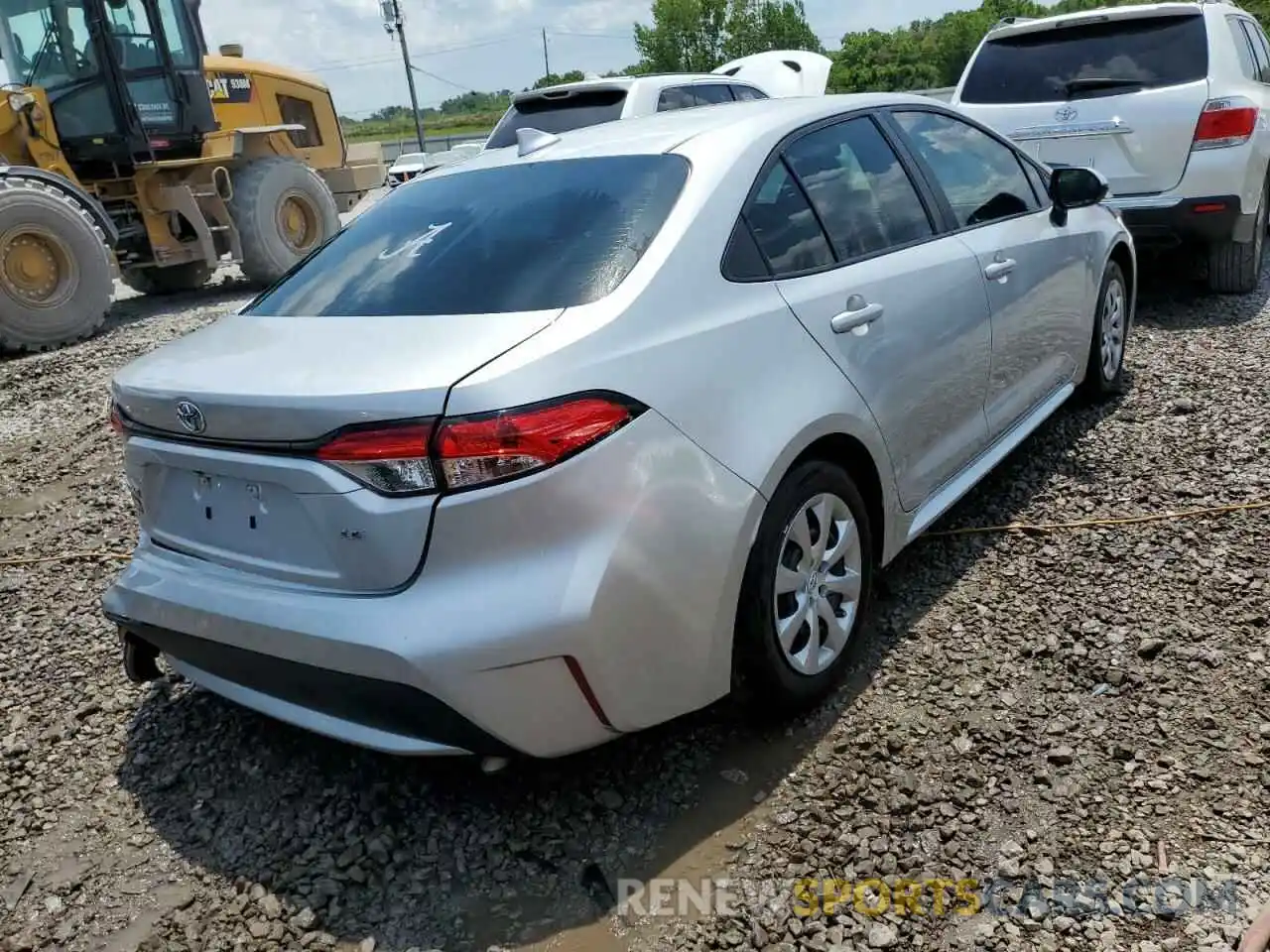 4 Photograph of a damaged car 5YFEPMAE1MP157003 TOYOTA COROLLA 2021