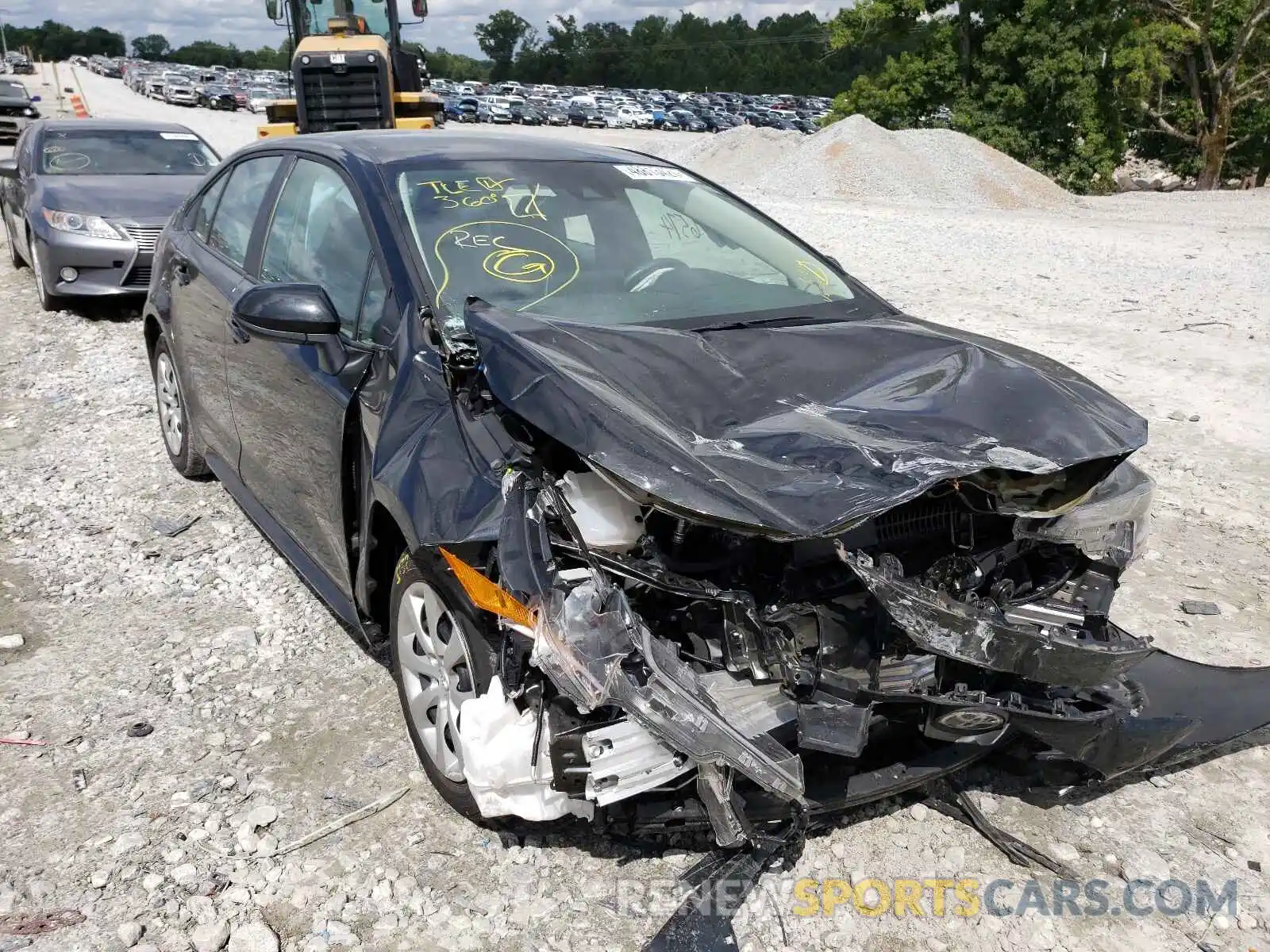 1 Photograph of a damaged car 5YFEPMAE1MP157437 TOYOTA COROLLA 2021