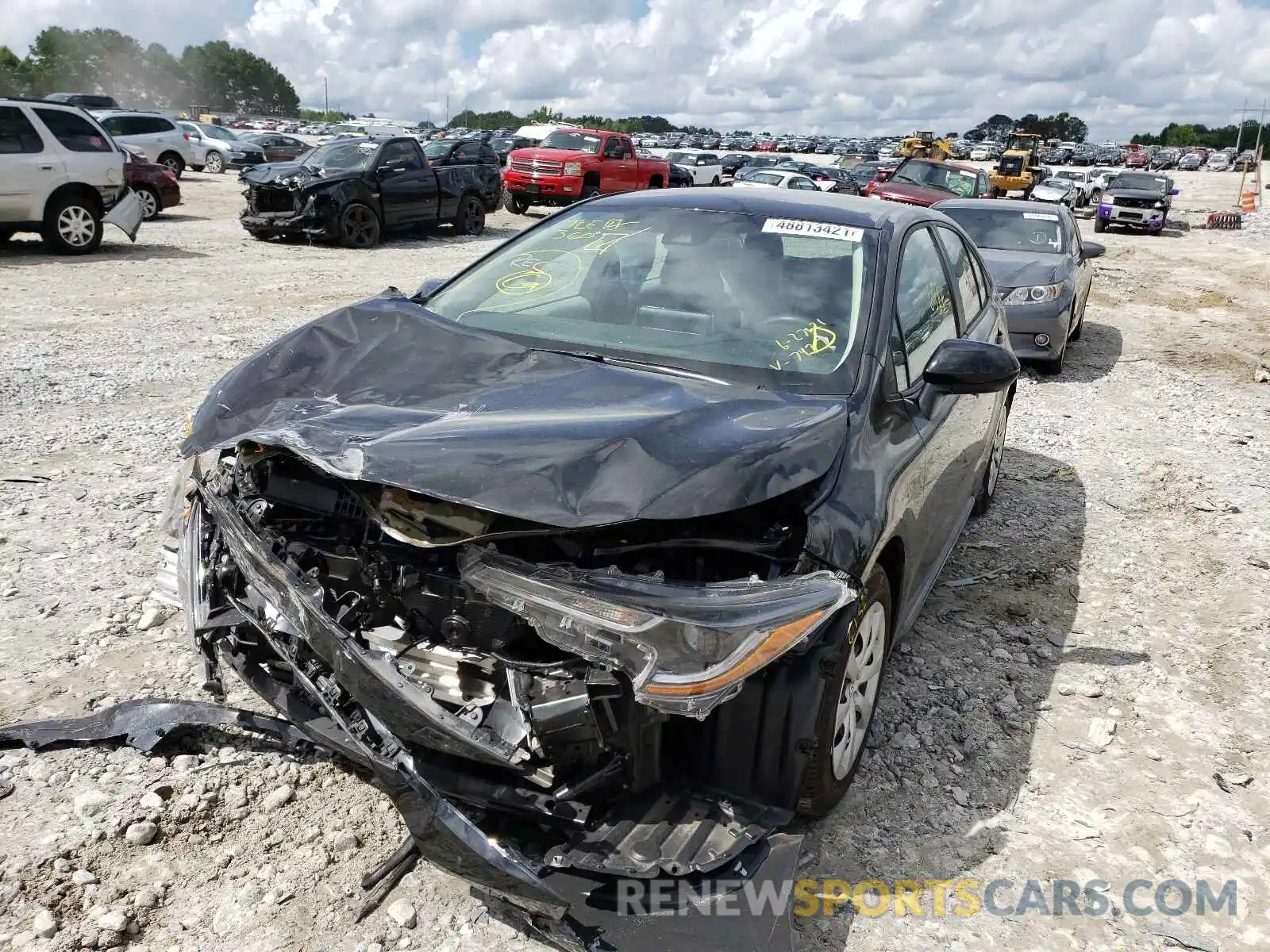 2 Photograph of a damaged car 5YFEPMAE1MP157437 TOYOTA COROLLA 2021