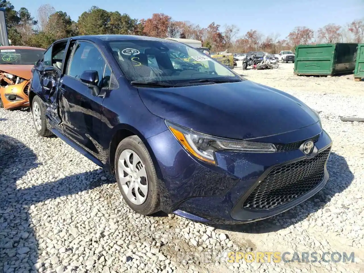 1 Photograph of a damaged car 5YFEPMAE1MP157518 TOYOTA COROLLA 2021