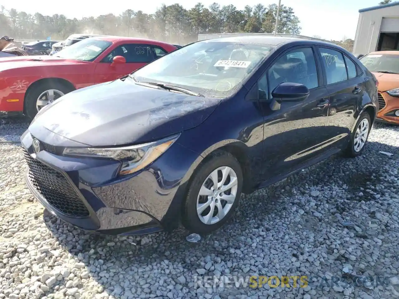 2 Photograph of a damaged car 5YFEPMAE1MP157518 TOYOTA COROLLA 2021