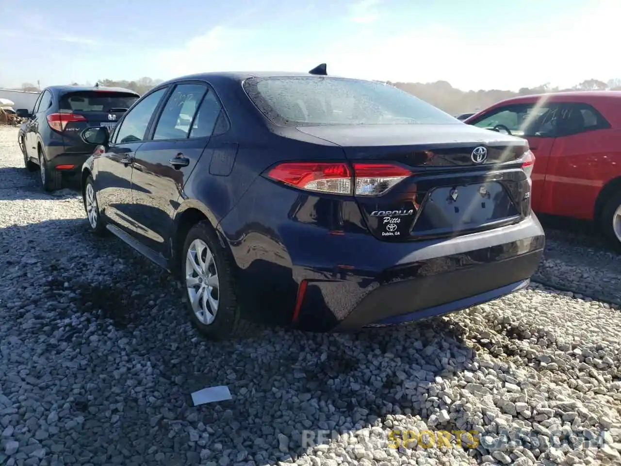 3 Photograph of a damaged car 5YFEPMAE1MP157518 TOYOTA COROLLA 2021