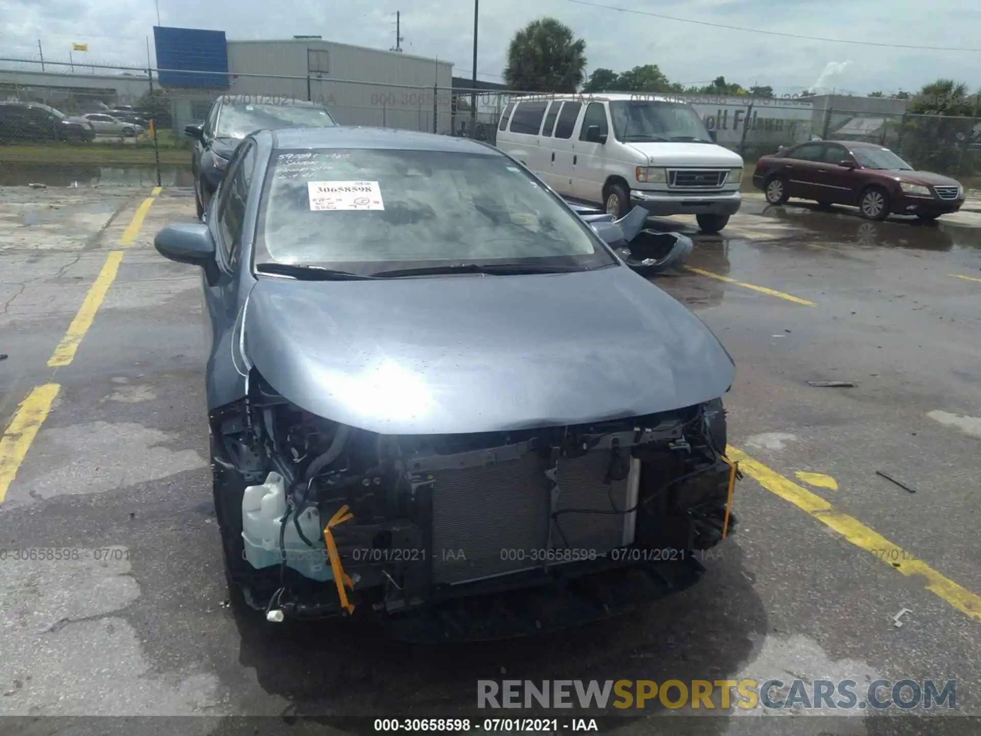 6 Photograph of a damaged car 5YFEPMAE1MP157664 TOYOTA COROLLA 2021