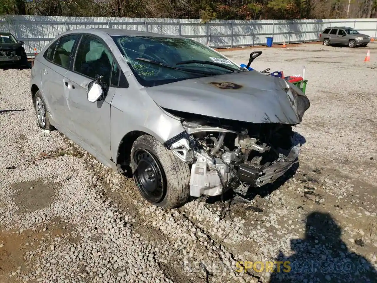 1 Photograph of a damaged car 5YFEPMAE1MP157955 TOYOTA COROLLA 2021