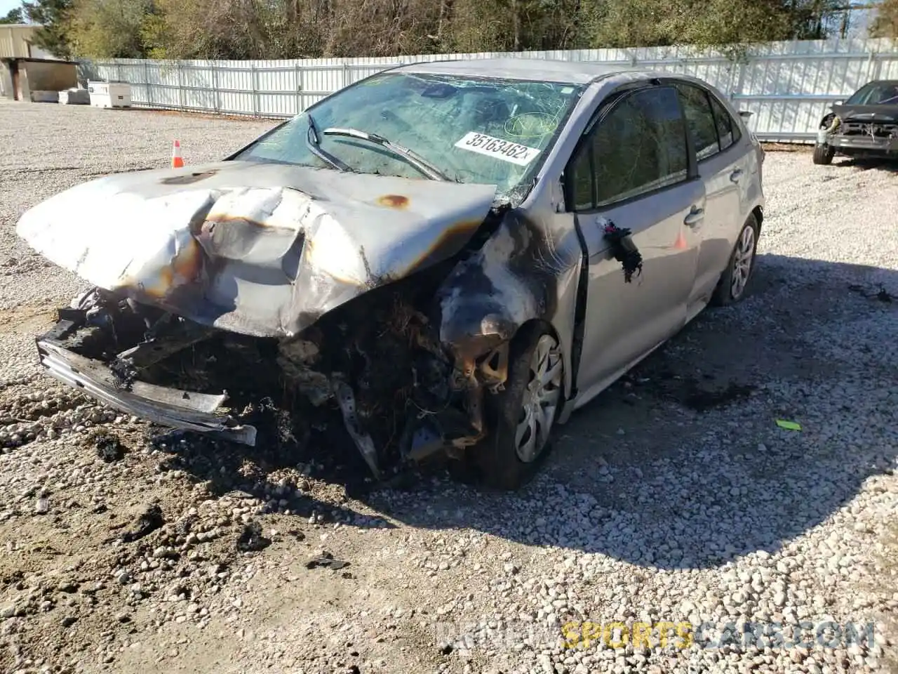 2 Photograph of a damaged car 5YFEPMAE1MP157955 TOYOTA COROLLA 2021