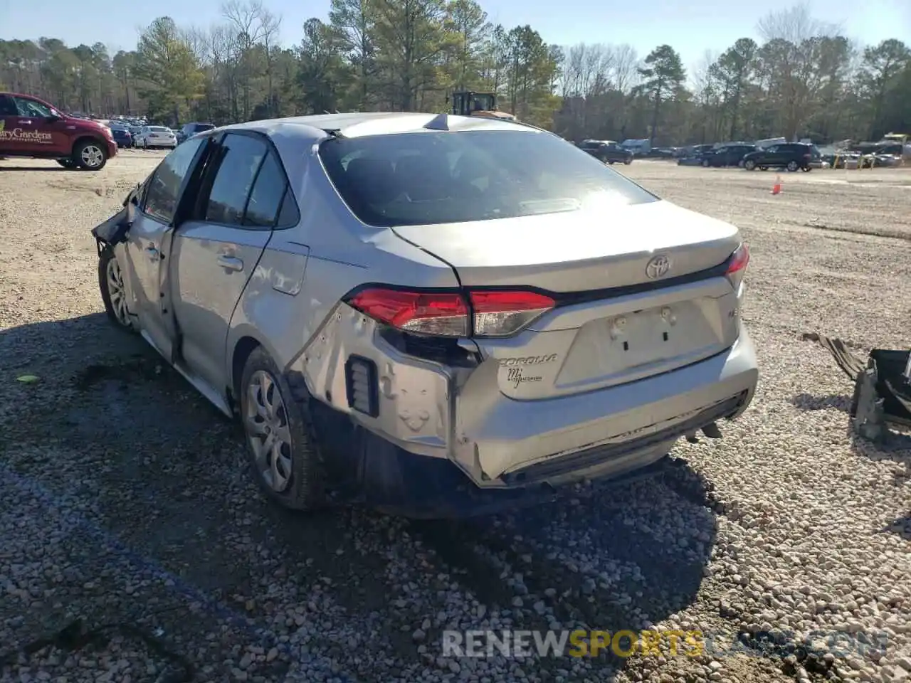 3 Photograph of a damaged car 5YFEPMAE1MP157955 TOYOTA COROLLA 2021