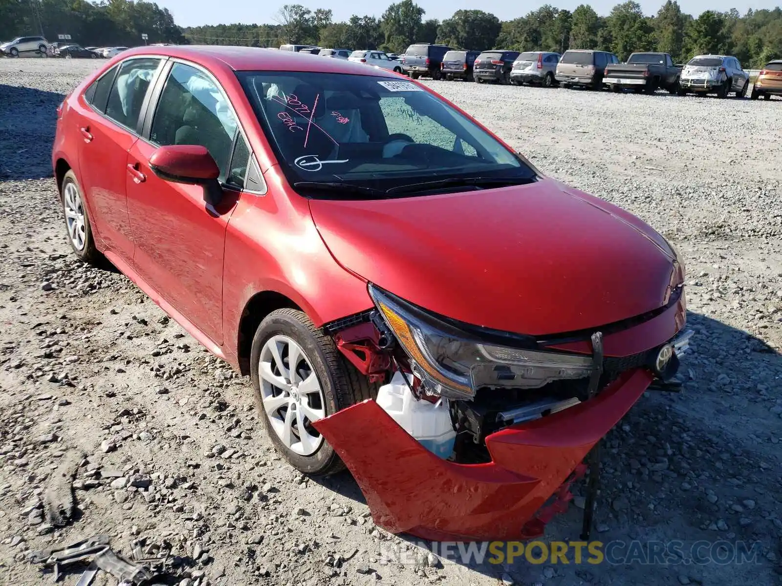 1 Photograph of a damaged car 5YFEPMAE1MP164548 TOYOTA COROLLA 2021