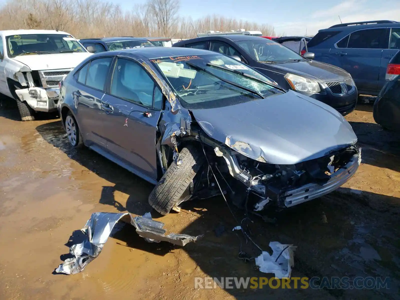 1 Photograph of a damaged car 5YFEPMAE1MP165263 TOYOTA COROLLA 2021