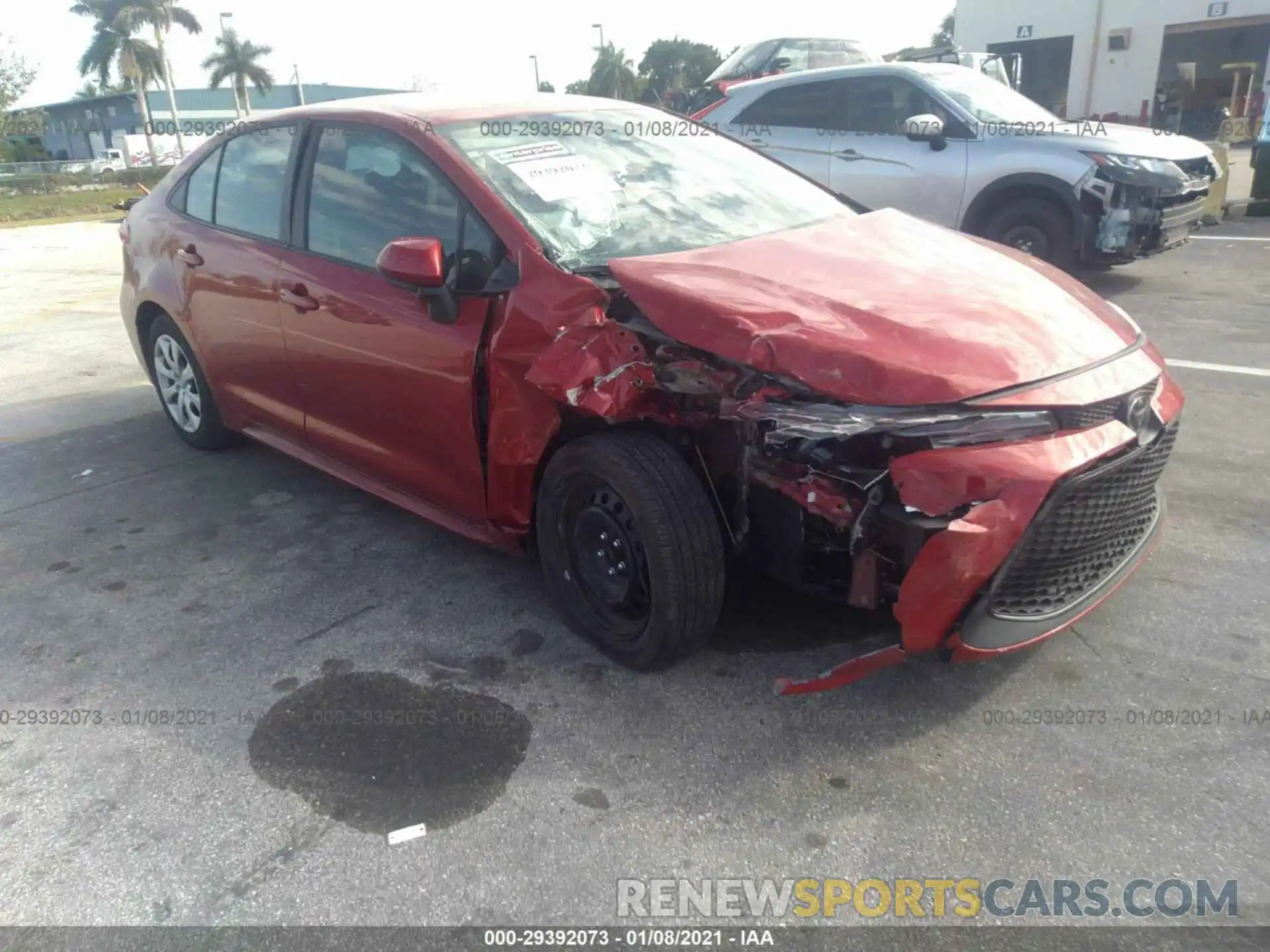 1 Photograph of a damaged car 5YFEPMAE1MP165389 TOYOTA COROLLA 2021