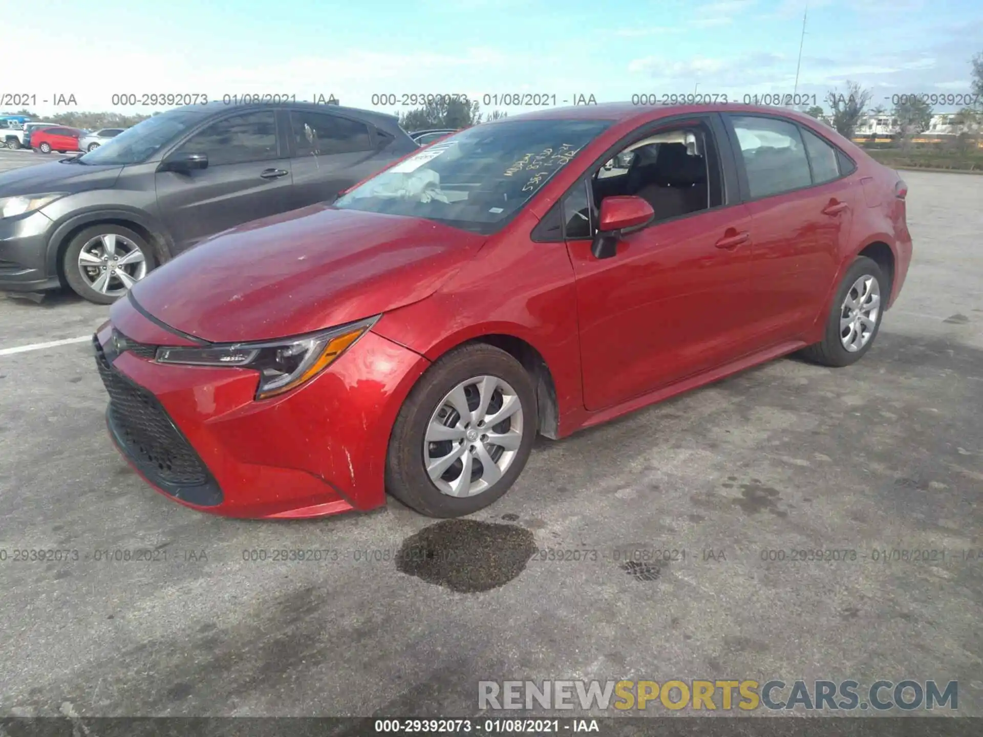 2 Photograph of a damaged car 5YFEPMAE1MP165389 TOYOTA COROLLA 2021