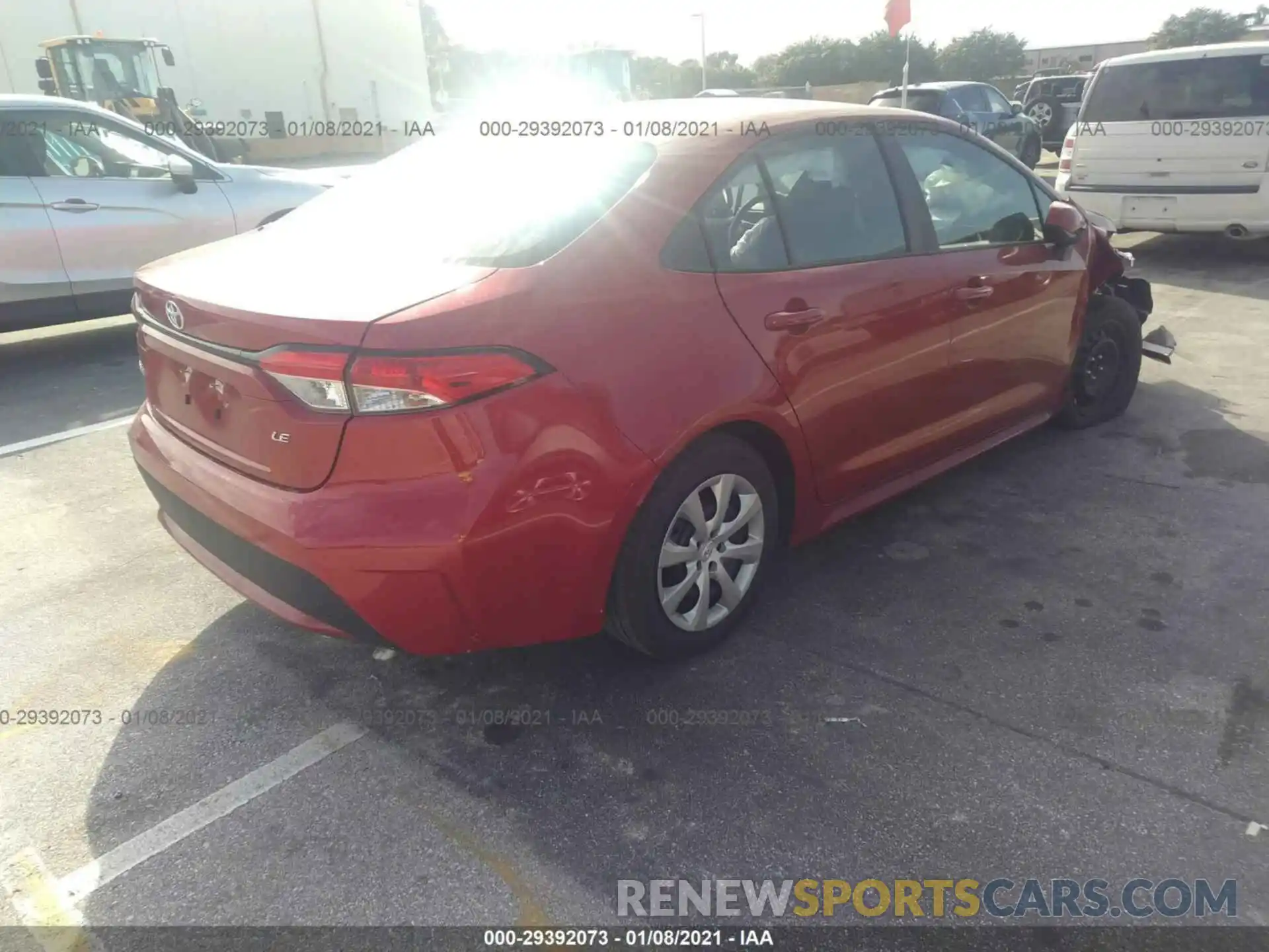 4 Photograph of a damaged car 5YFEPMAE1MP165389 TOYOTA COROLLA 2021