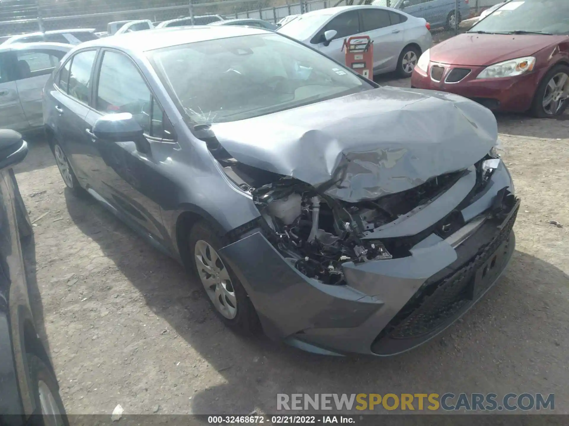 1 Photograph of a damaged car 5YFEPMAE1MP165778 TOYOTA COROLLA 2021