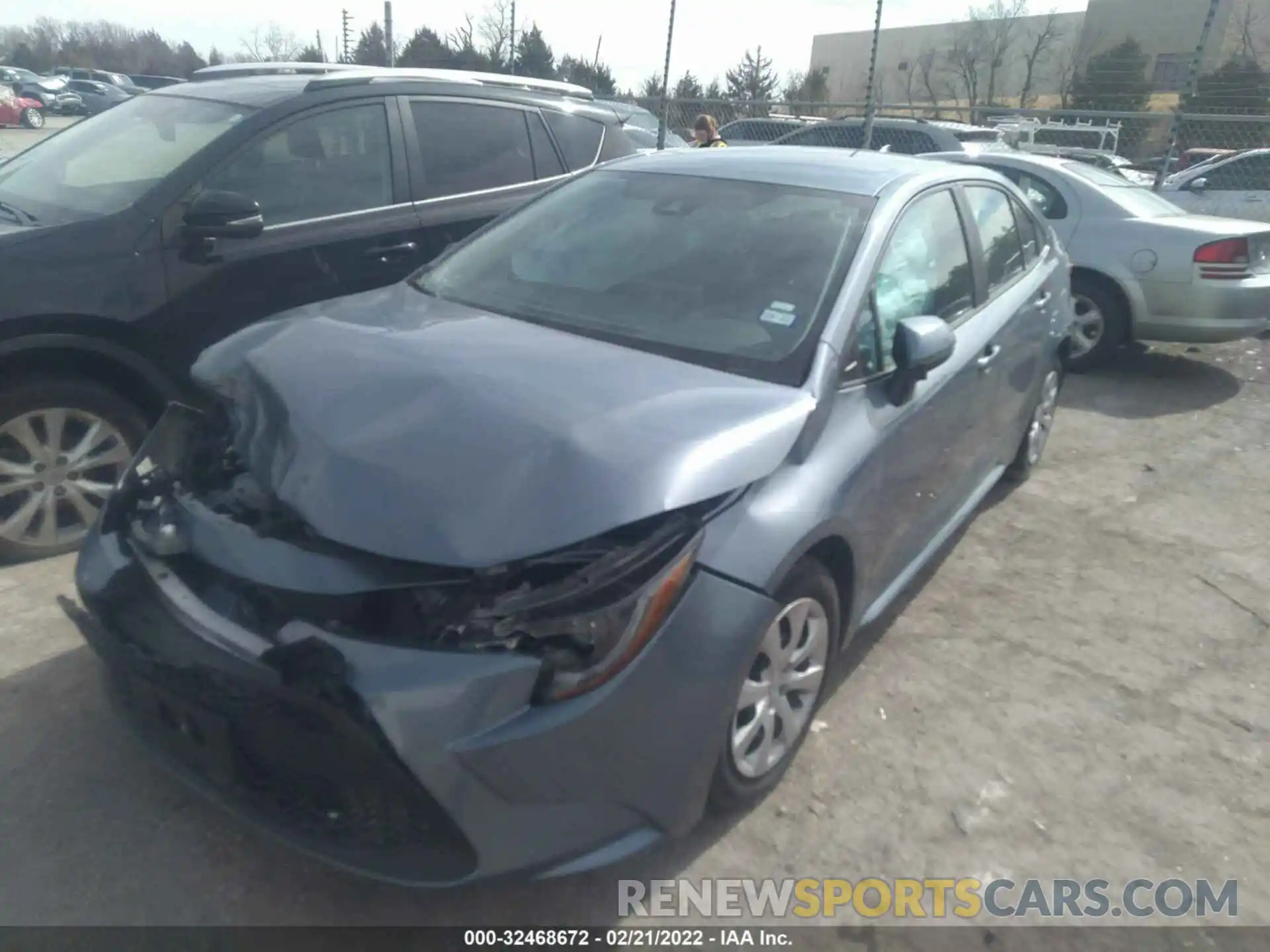 2 Photograph of a damaged car 5YFEPMAE1MP165778 TOYOTA COROLLA 2021