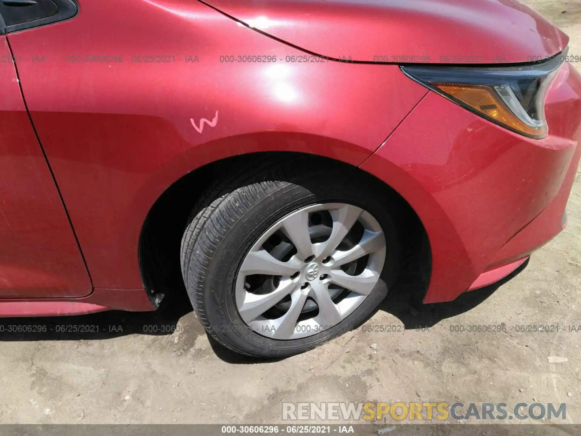 13 Photograph of a damaged car 5YFEPMAE1MP166266 TOYOTA COROLLA 2021