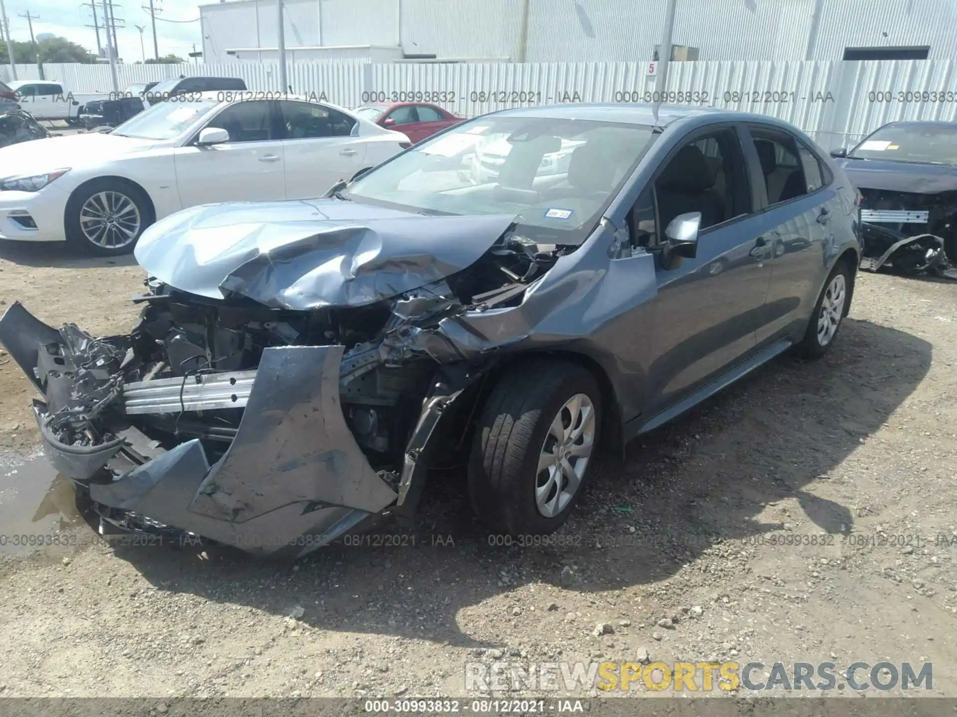 2 Photograph of a damaged car 5YFEPMAE1MP166381 TOYOTA COROLLA 2021