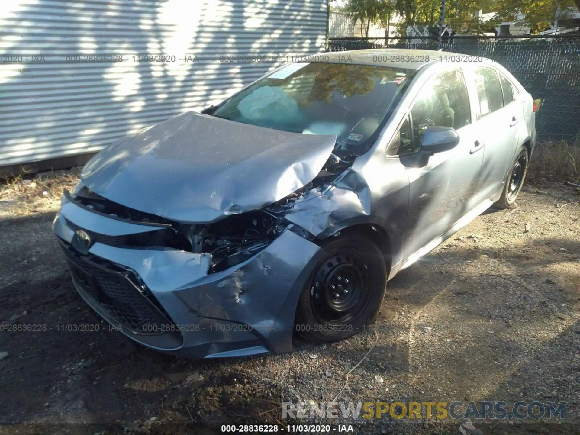 2 Photograph of a damaged car 5YFEPMAE1MP167319 TOYOTA COROLLA 2021