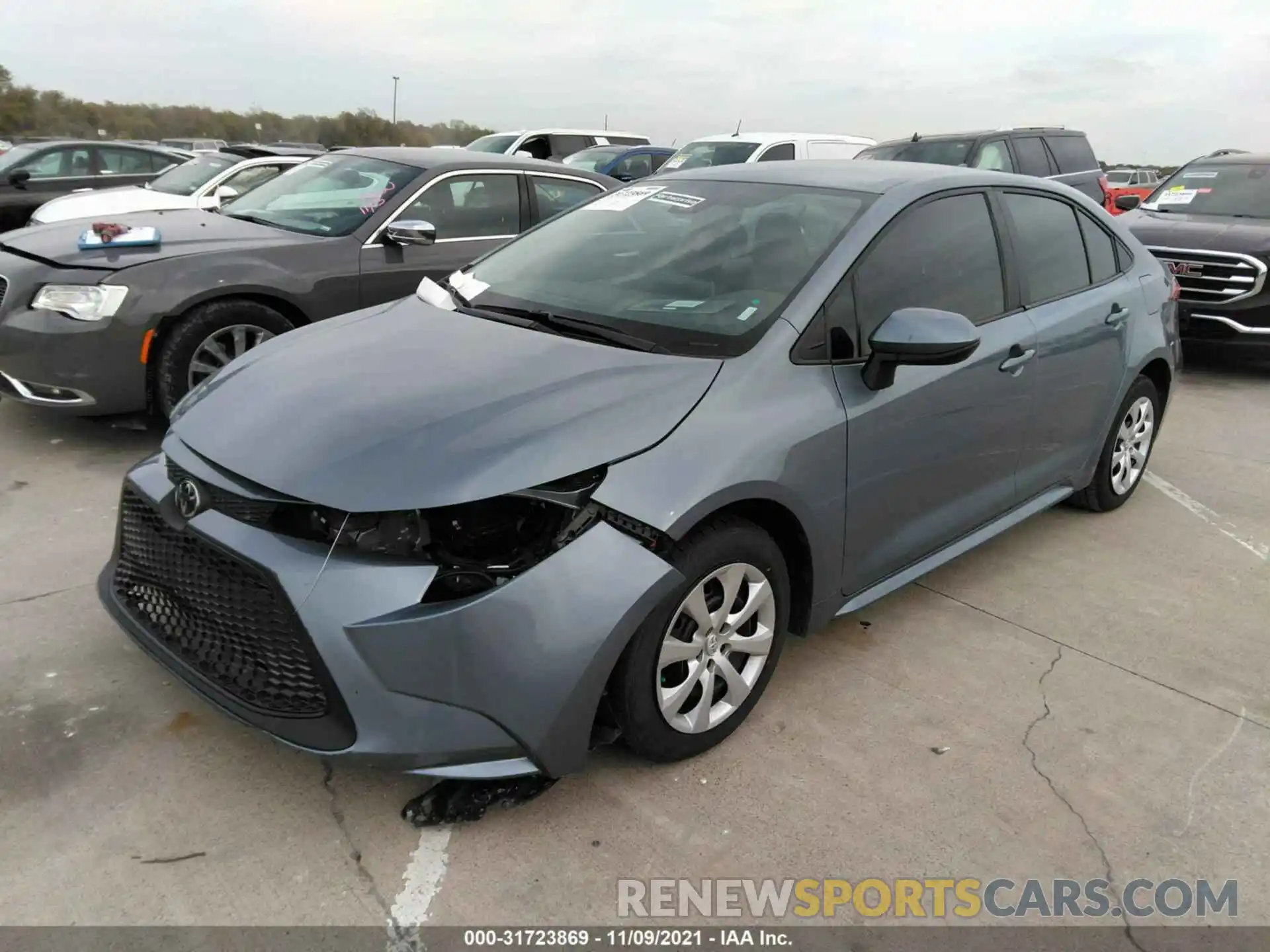 2 Фотография поврежденного автомобиля 5YFEPMAE1MP167322 TOYOTA COROLLA 2021