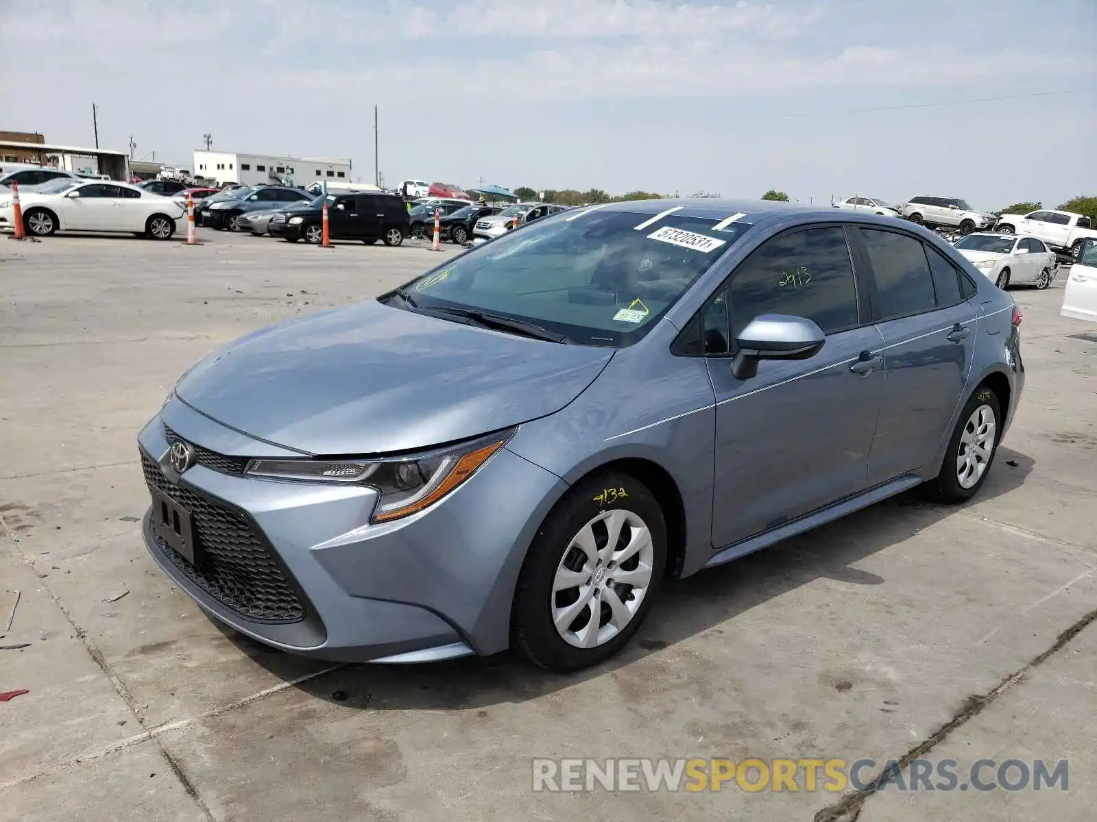 2 Photograph of a damaged car 5YFEPMAE1MP167532 TOYOTA COROLLA 2021